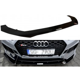 Накладка сплиттер на передний бампер на Audi RS5 B9 Coupe